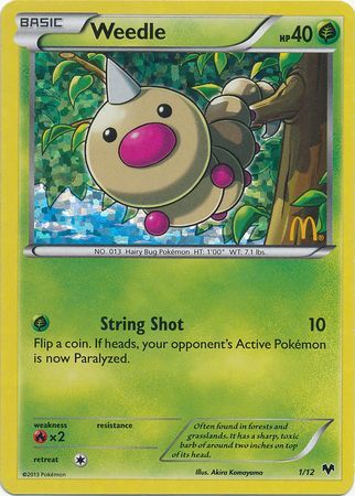 Weedle (1/12) [McDonald's Promos: 2014 Collection] | Exor Games Dartmouth