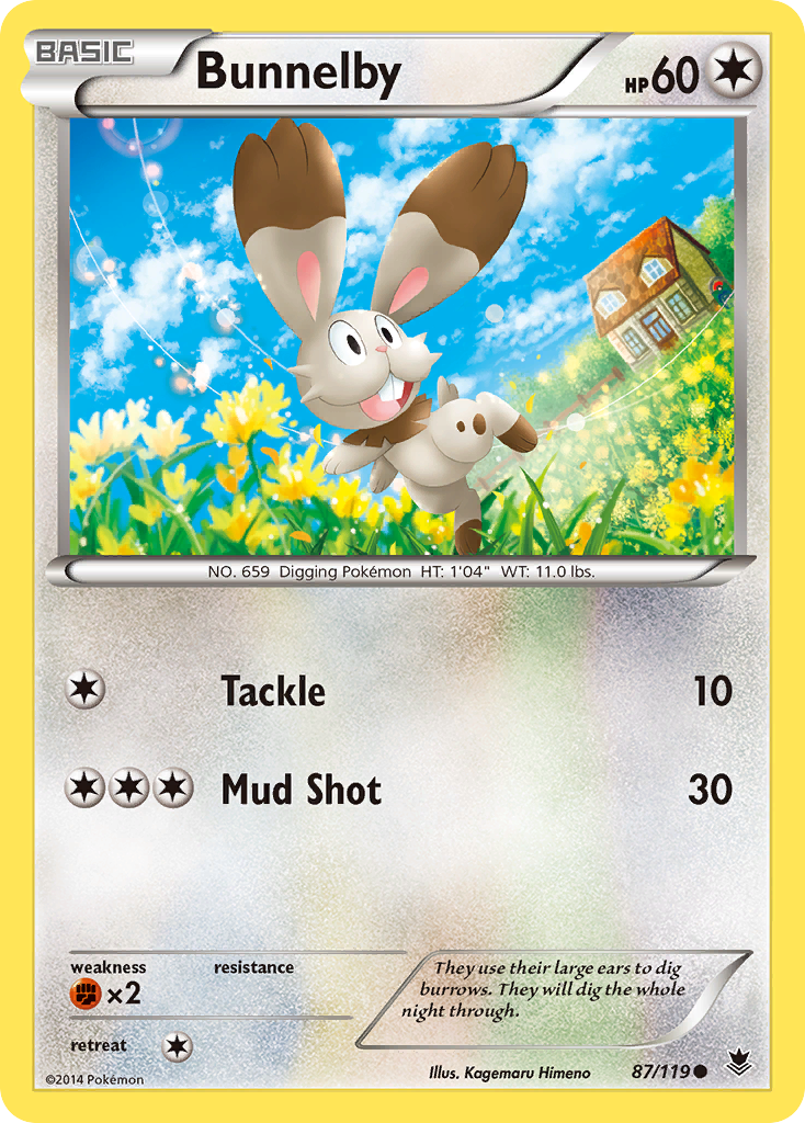 Bunnelby (87/119) [XY: Phantom Forces] | Exor Games Dartmouth