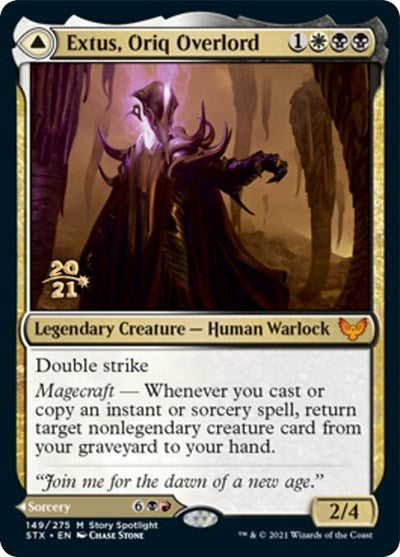 Extus, Oriq Overlord // Awaken the Blood Avatar [Strixhaven: School of Mages Prerelease Promos] | Exor Games Dartmouth