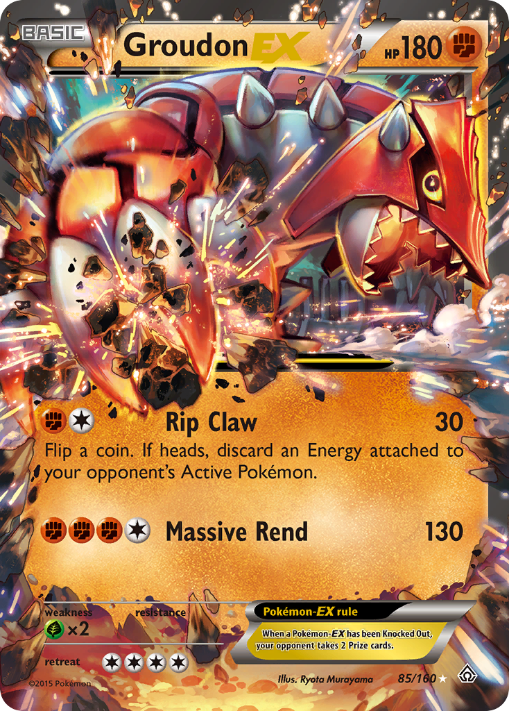 Groudon EX (85/160) [XY: Primal Clash] | Exor Games Dartmouth