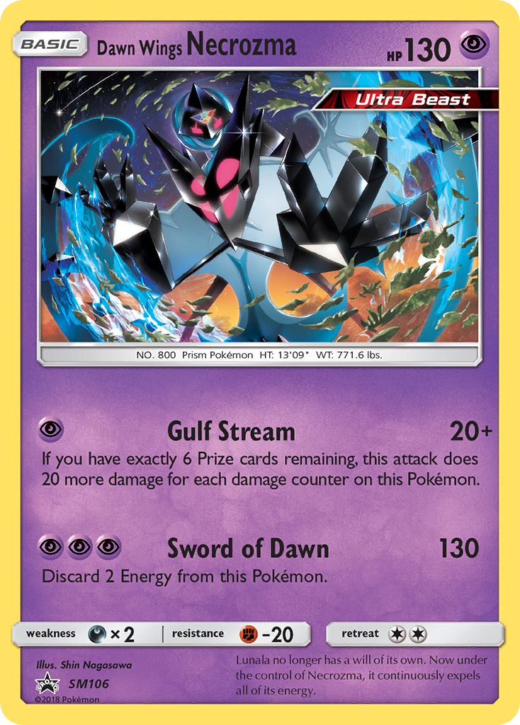 Dawn Wings Necrozma (SM106) [Sun & Moon: Black Star Promos] | Exor Games Dartmouth