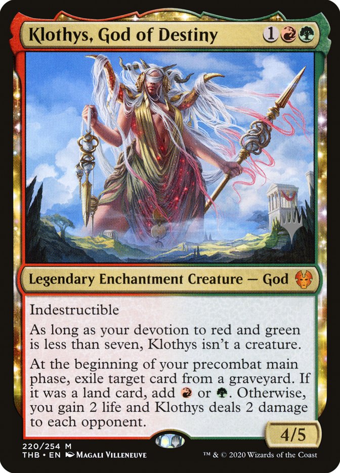 Klothys, God of Destiny (Promo Pack) [Theros Beyond Death Promos] | Exor Games Dartmouth