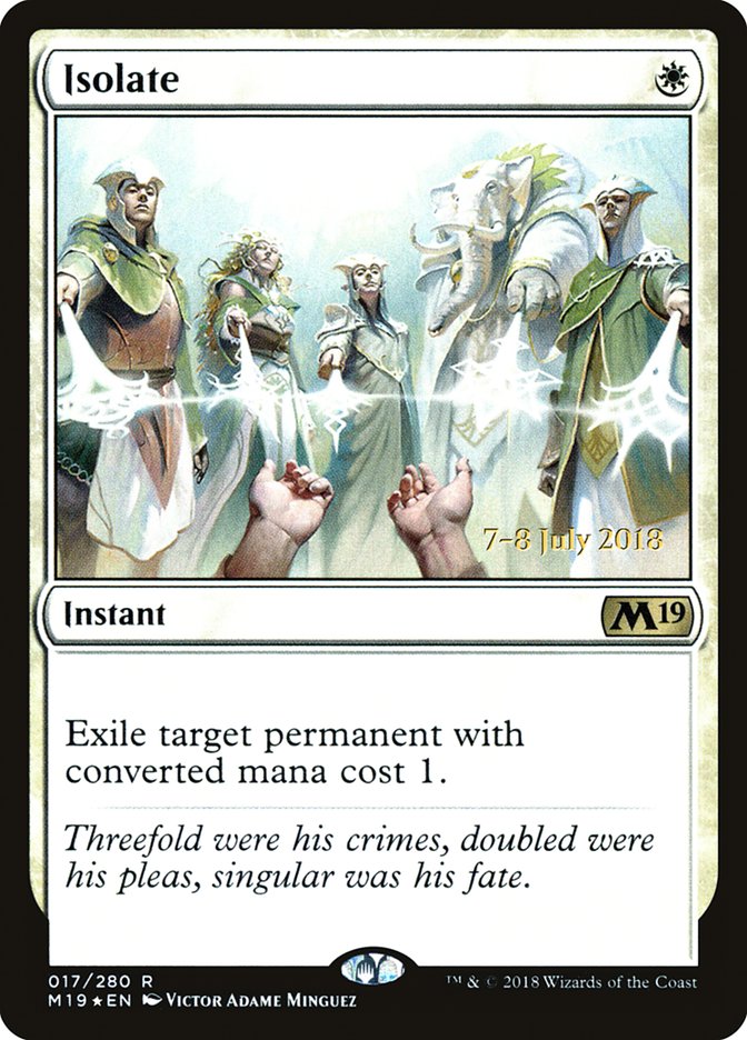 Isolate  [Core Set 2019 Prerelease Promos] | Exor Games Dartmouth