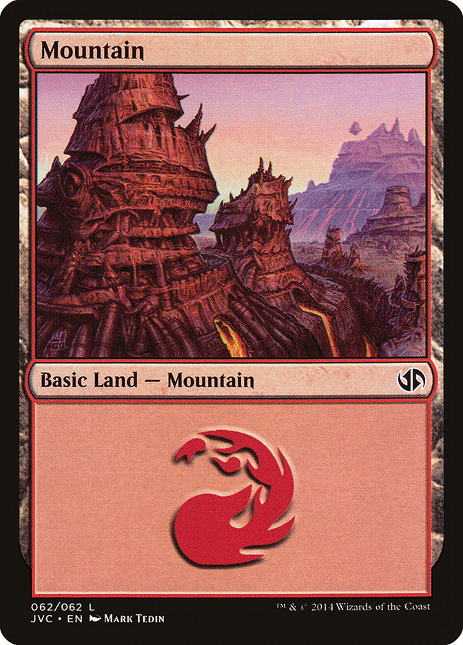 Mountain (62) [Duel Decks Anthology] | Exor Games Dartmouth