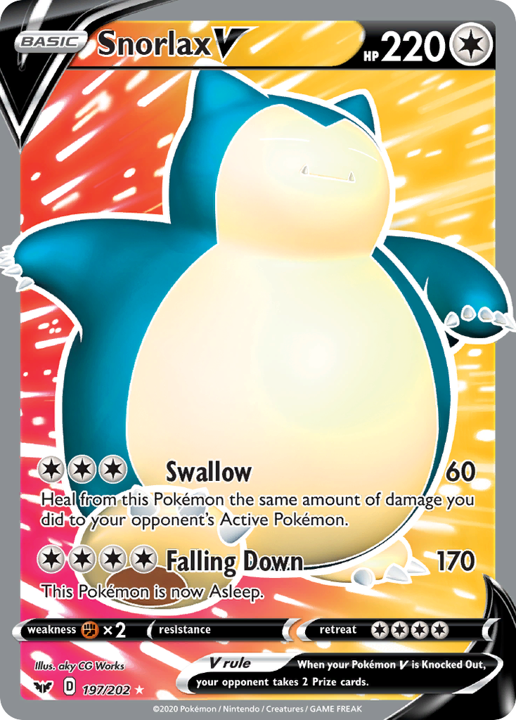 Snorlax V (197/202) [Sword & Shield: Base Set] | Exor Games Dartmouth