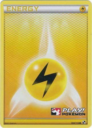 Lightning Energy (108/114) (Play Pokemon Promo) [Black & White: Base Set] | Exor Games Dartmouth