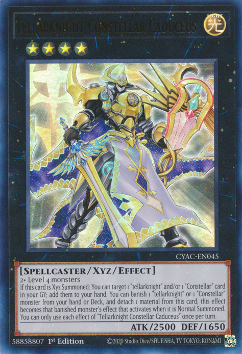 Tellarknight Constellar Caduceus [CYAC-EN045] Ultra Rare | Exor Games Dartmouth