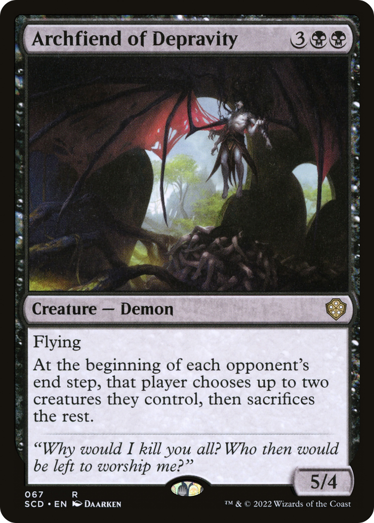 Archfiend of Depravity [Starter Commander Decks] | Exor Games Dartmouth