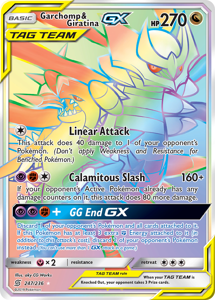 Garchomp & Giratina GX (247/236) [Sun & Moon: Unified Minds] | Exor Games Dartmouth