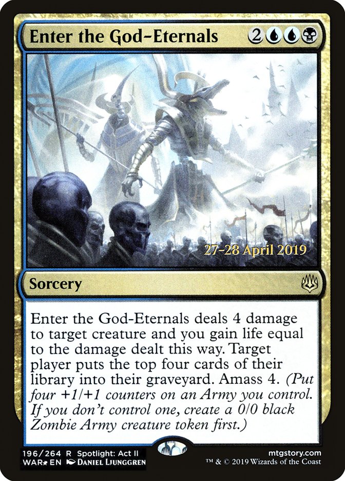 Enter the God-Eternals  [War of the Spark Prerelease Promos] | Exor Games Dartmouth