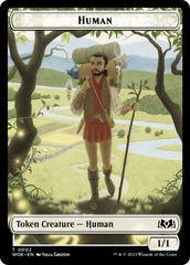 Human // Food (0011) Double-Sided Token [Wilds of Eldraine Tokens] | Exor Games Dartmouth