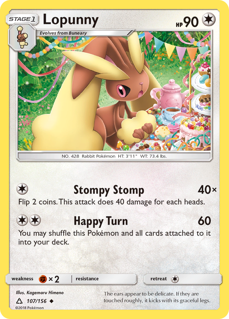 Lopunny (107/156) [Sun & Moon: Ultra Prism] | Exor Games Dartmouth