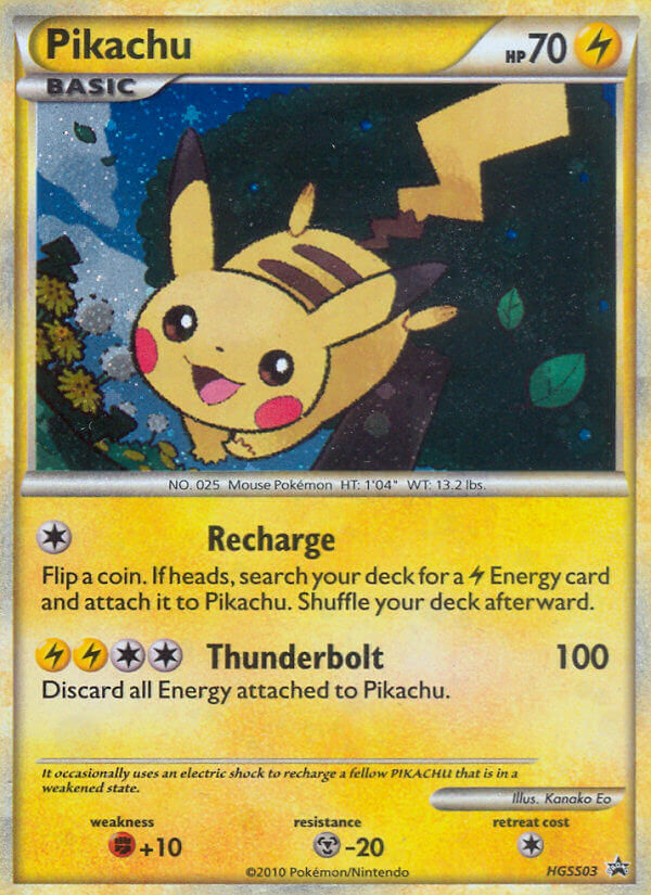 Pikachu (HGSS03) [HeartGold & SoulSilver: Black Star Promos] | Exor Games Dartmouth