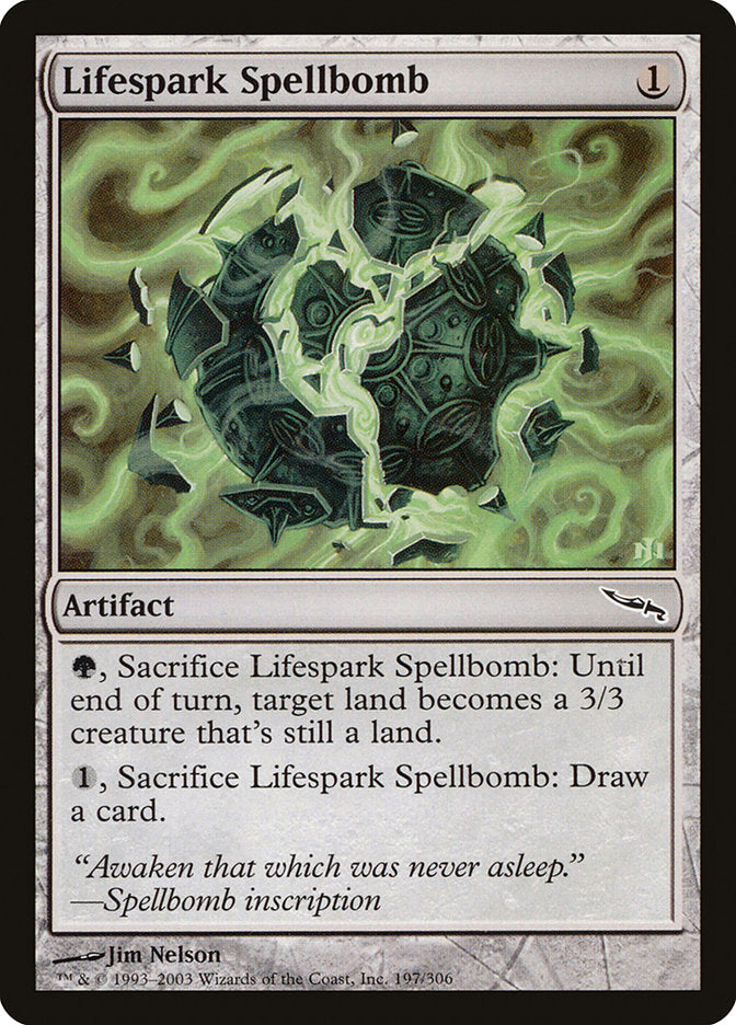 Lifespark Spellbomb [Mirrodin] | Exor Games Dartmouth