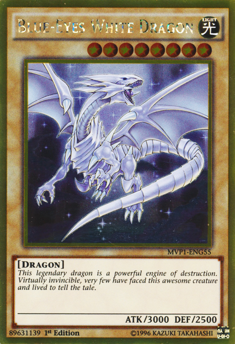 Blue-Eyes White Dragon [MVP1-ENG55] Gold Rare | Exor Games Dartmouth