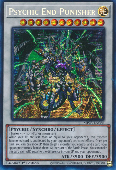 Psychic End Punisher [MP23-EN086] Prismatic Secret Rare | Exor Games Dartmouth