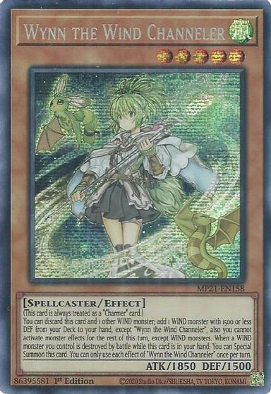 Wynn the Wind Channeler [MP21-EN158] Prismatic Secret Rare | Exor Games Dartmouth