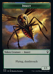 Spider // Insect Double-sided Token [Commander Legends: Battle for Baldur's Gate Tokens] | Exor Games Dartmouth