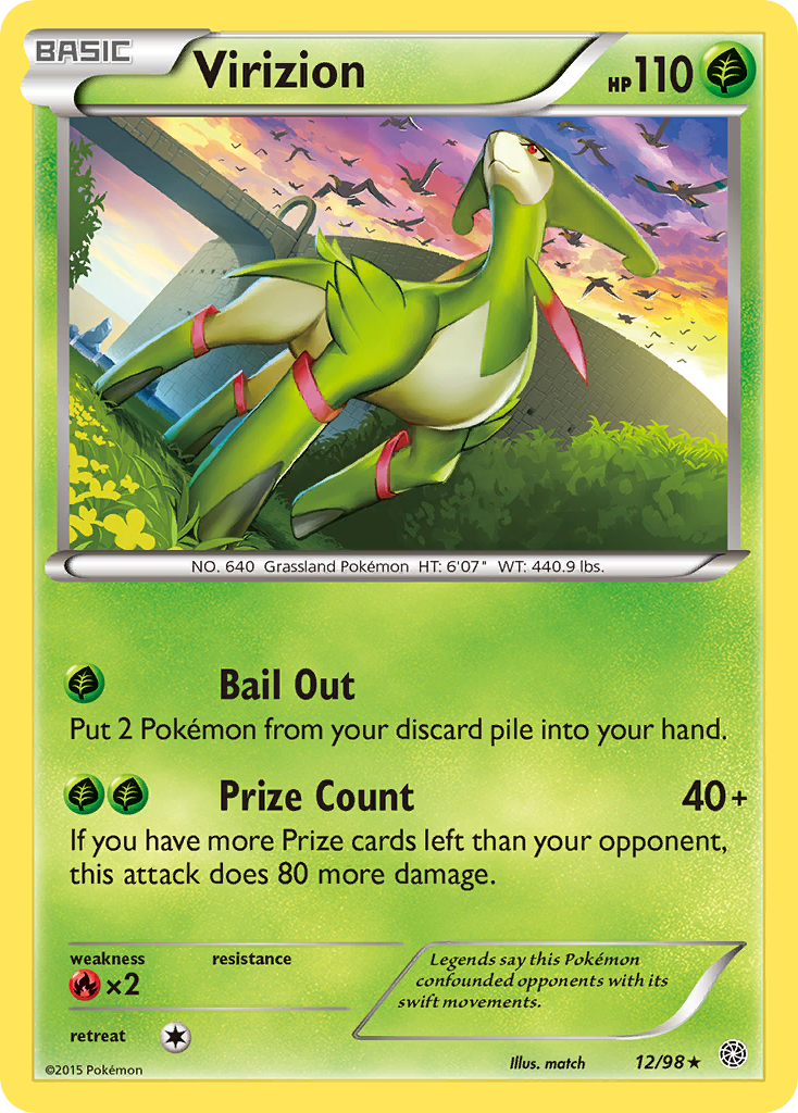 Virizion (12/98) [XY: Ancient Origins] | Exor Games Dartmouth