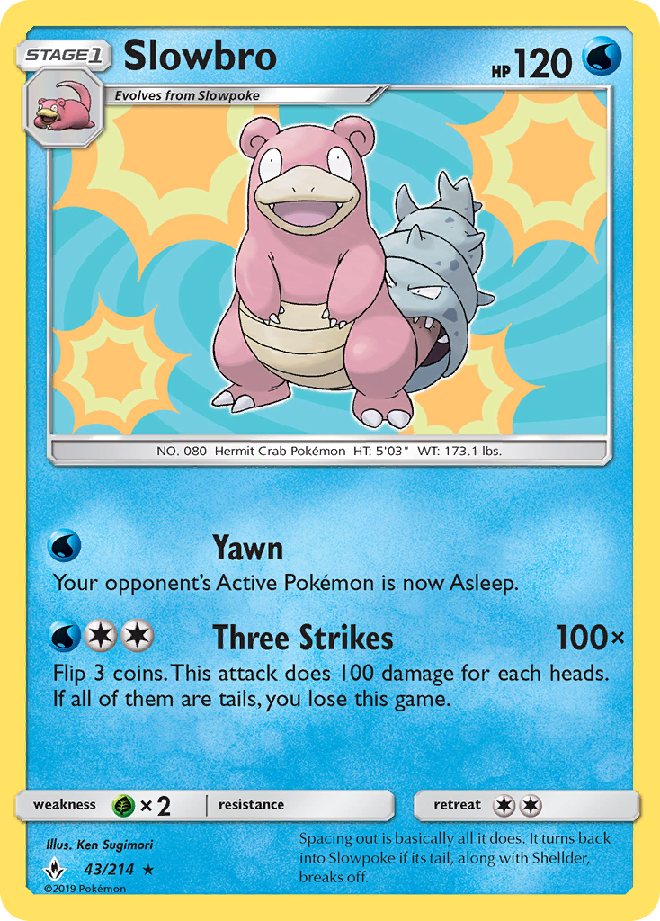 Slowbro (43/214) [Sun & Moon: Unbroken Bonds] | Exor Games Dartmouth