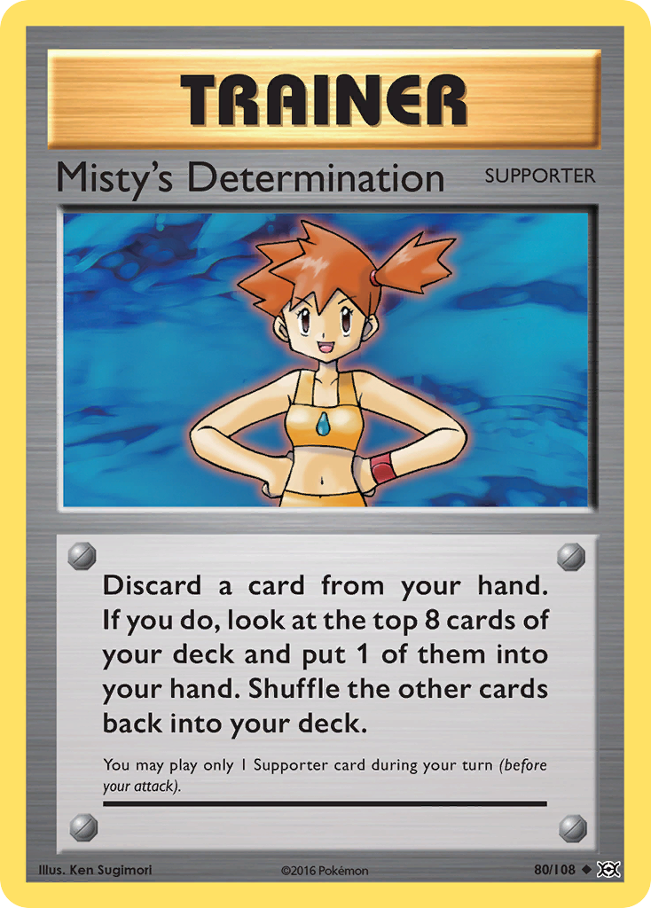 Misty's Determination (80/108) [XY: Evolutions] | Exor Games Dartmouth