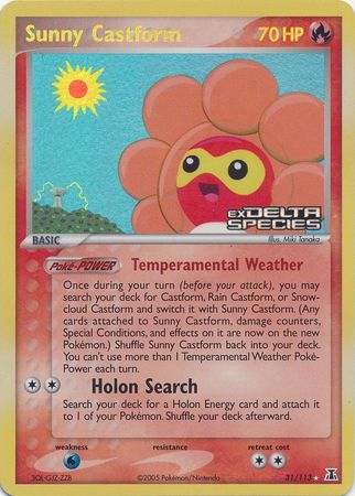 Sunny Castform (31/113) (Stamped) [EX: Delta Species] | Exor Games Dartmouth