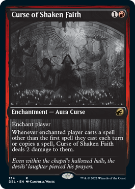 Curse of Shaken Faith [Innistrad: Double Feature] | Exor Games Dartmouth