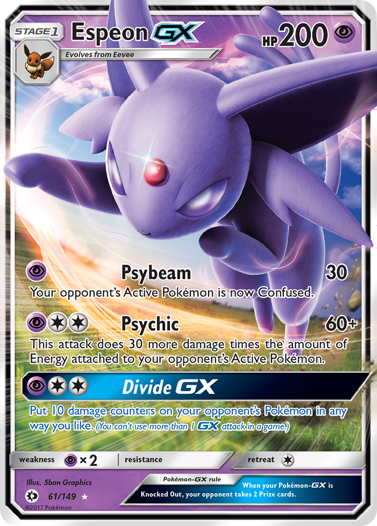 Espeon GX (61/149) [Sun & Moon: Base Set] | Exor Games Dartmouth