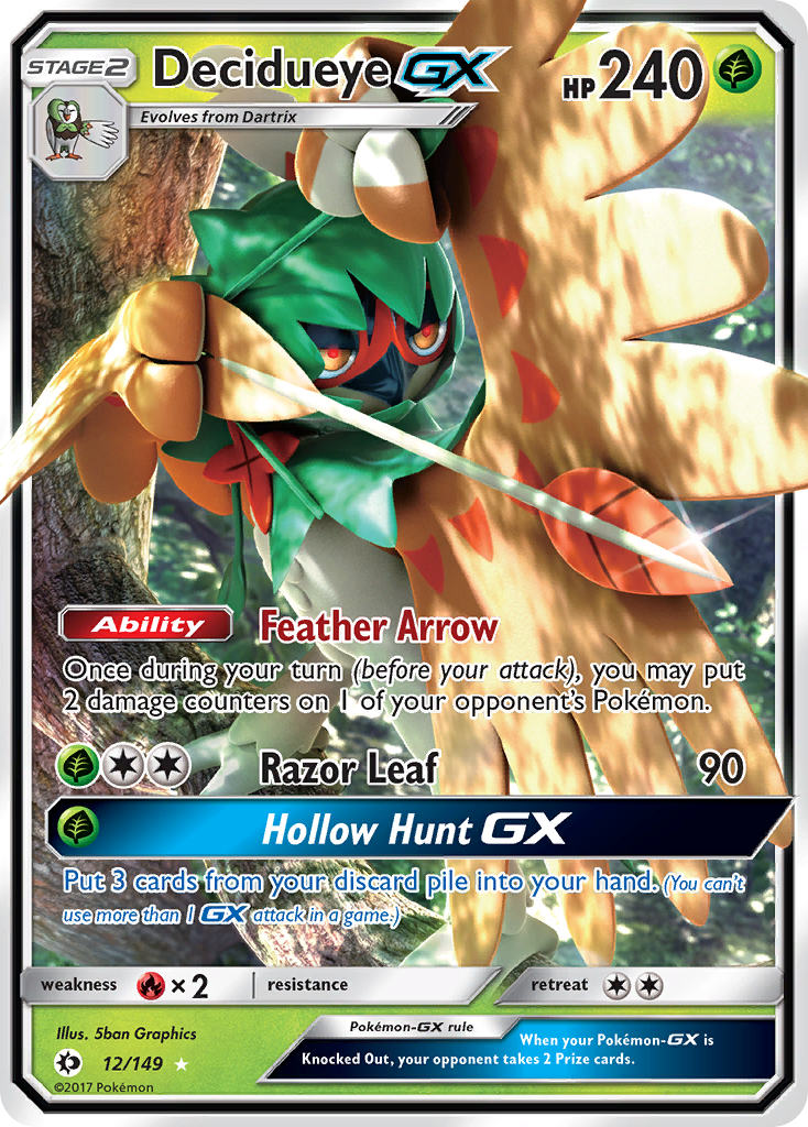 Decidueye GX (12/149) [Sun & Moon: Base Set] | Exor Games Dartmouth