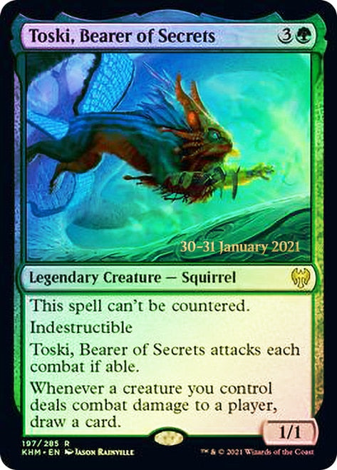 Toski, Bearer of Secrets  [Kaldheim Prerelease Promos] | Exor Games Dartmouth