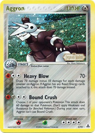 Aggron (2/92) (Stamped) [EX: Legend Maker] | Exor Games Dartmouth