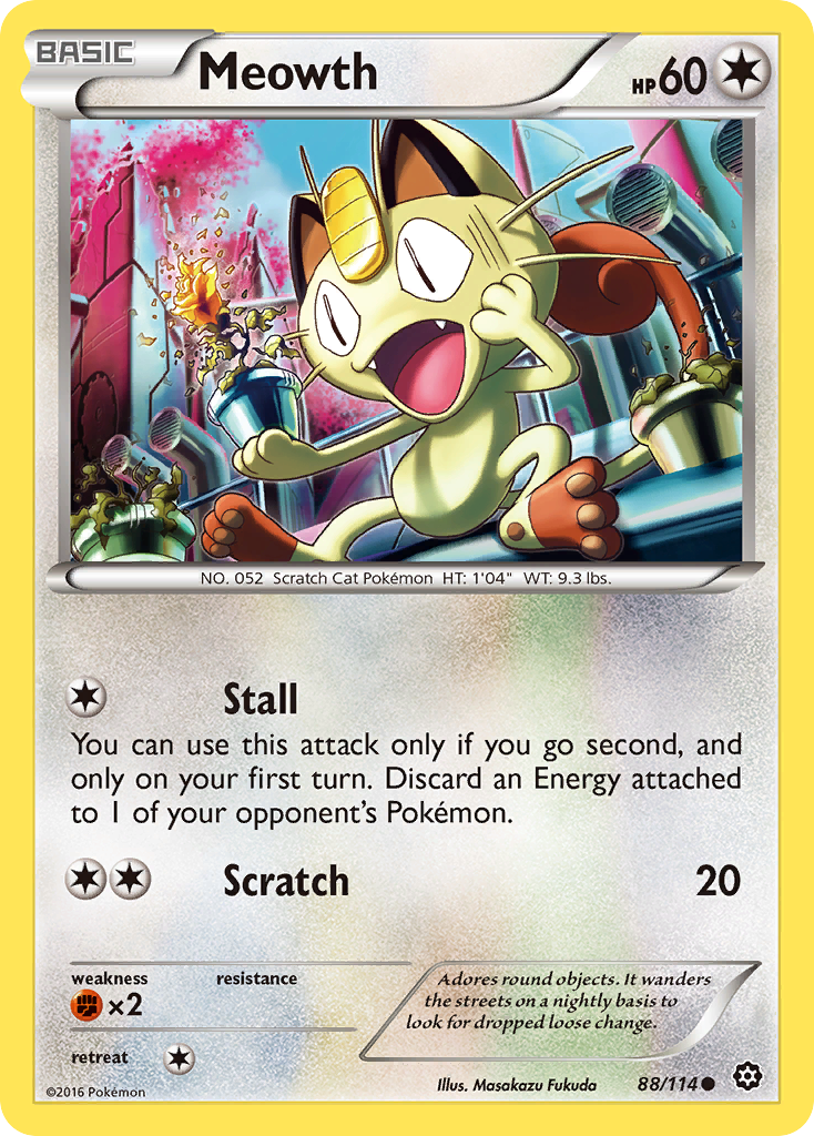 Meowth (88/114) [XY: Steam Siege] | Exor Games Dartmouth