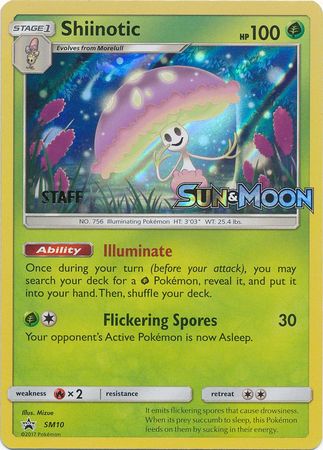 Shiinotic (SM10) (Staff Prerelease Promo) [Sun & Moon: Black Star Promos] | Exor Games Dartmouth