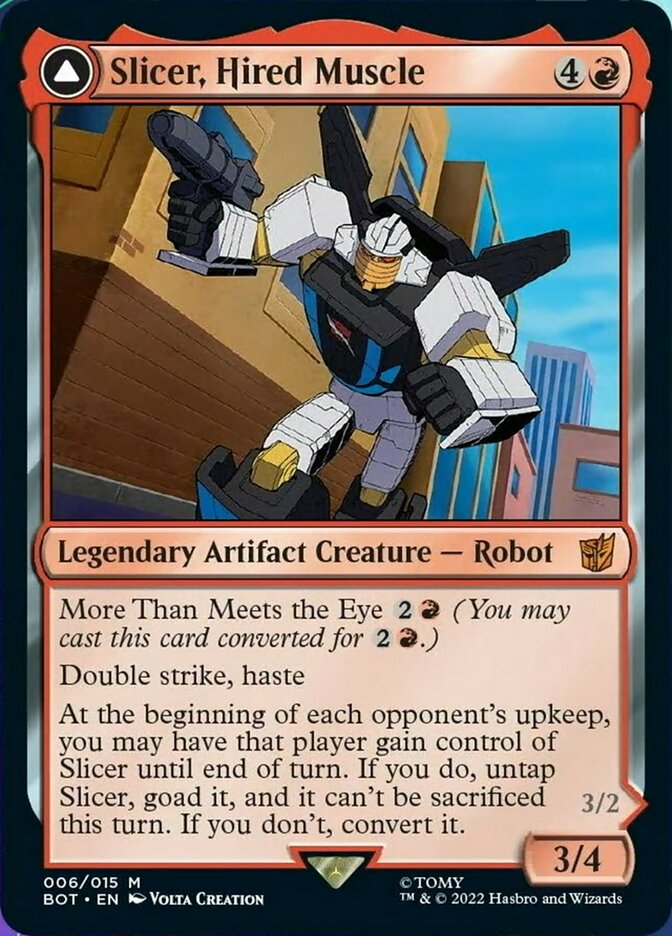 Slicer, Hired Muscle // Slicer, High-Speed Antagonist [Universes Beyond: Transformers] | Exor Games Dartmouth