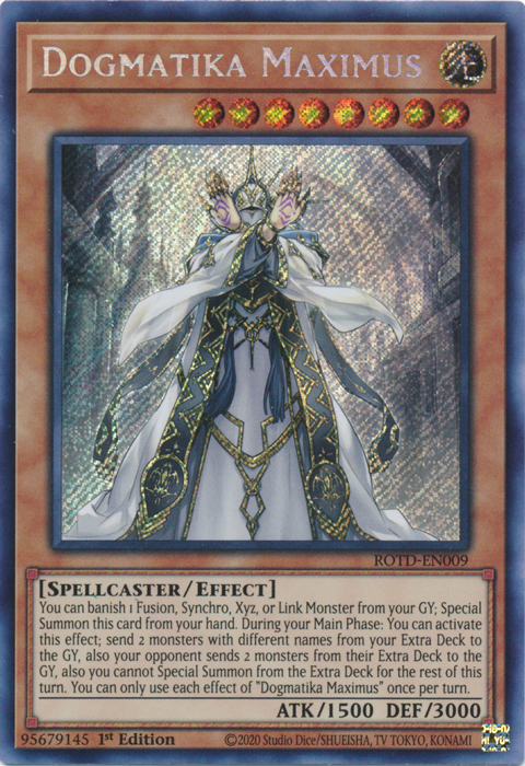 Dogmatika Maximus [ROTD-EN009] Secret Rare | Exor Games Dartmouth