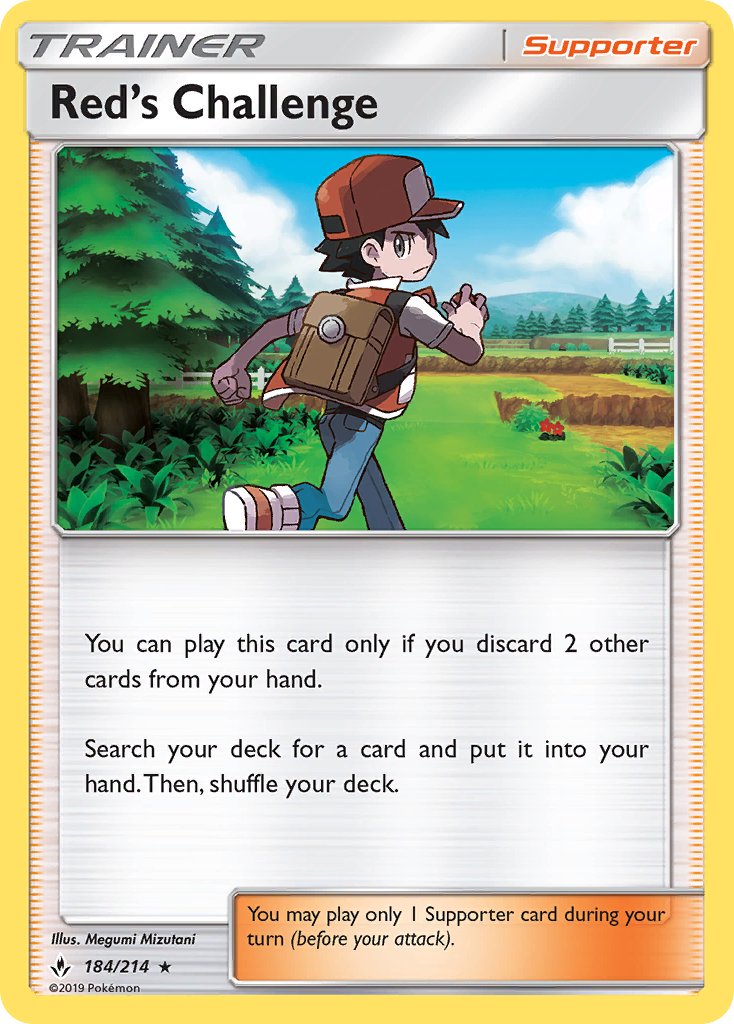 Red's Challenge (184/214) (Theme Deck Exclusive) [Sun & Moon: Unbroken Bonds] | Exor Games Dartmouth