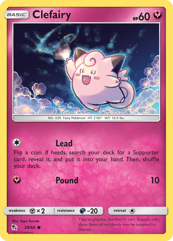 Clefairy (38/68) [Sun & Moon: Hidden Fates] | Exor Games Dartmouth