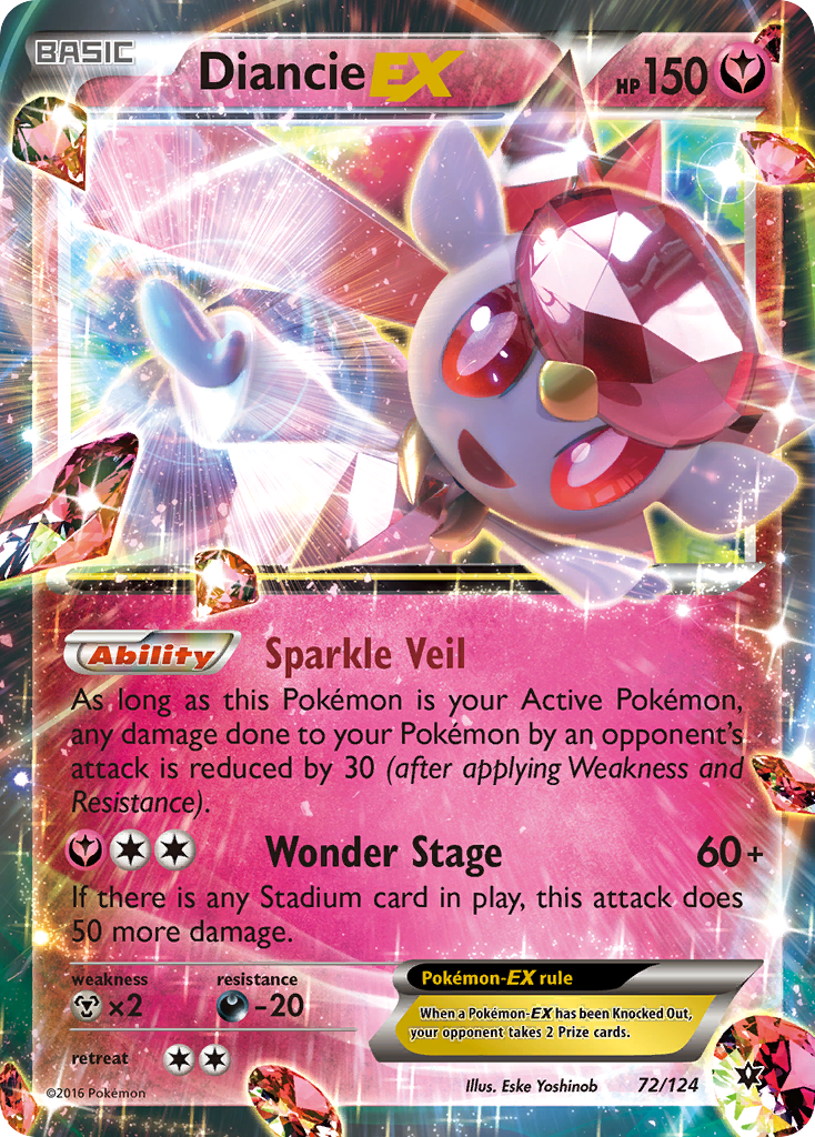 Diancie EX (72/124) [XY: Fates Collide] | Exor Games Dartmouth