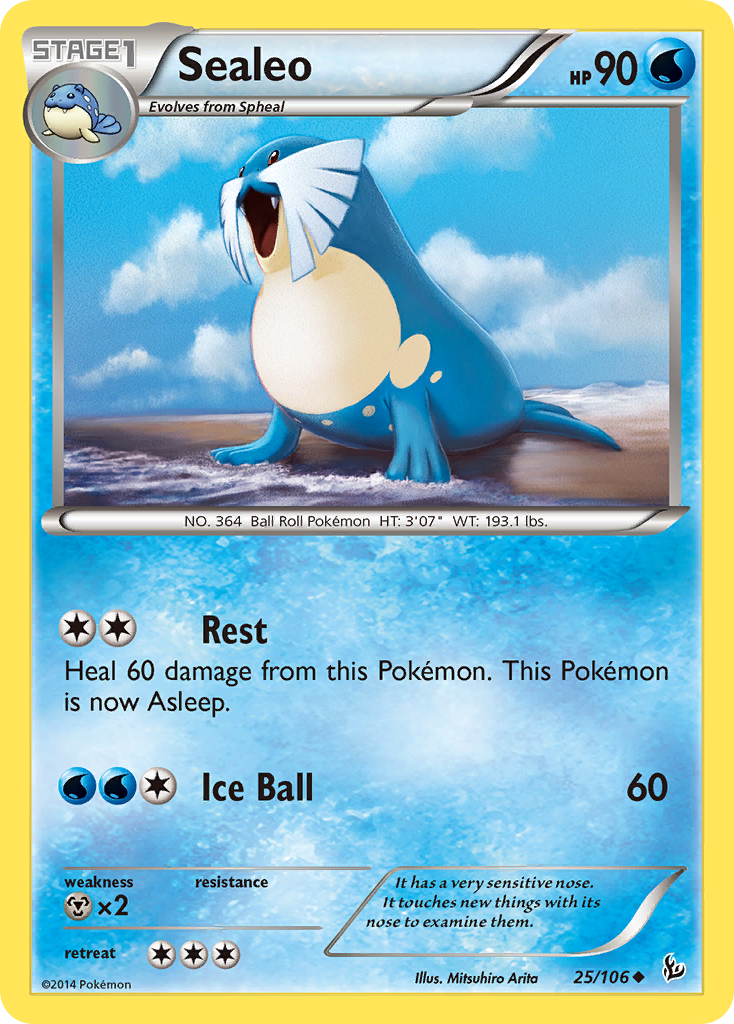 Sealeo (25/106) [XY: Flashfire] | Exor Games Dartmouth