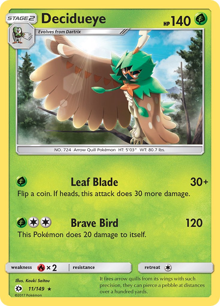 Decidueye (11/149) (Theme Deck Exclusive) [Sun & Moon: Base Set] | Exor Games Dartmouth