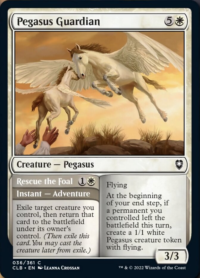 Pegasus Guardian // Rescue the Foal [Commander Legends: Battle for Baldur's Gate] | Exor Games Dartmouth