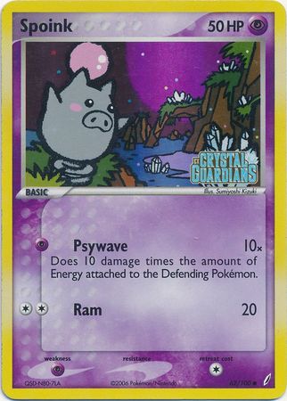 Spoink (62/100) (Stamped) [EX: Crystal Guardians] | Exor Games Dartmouth