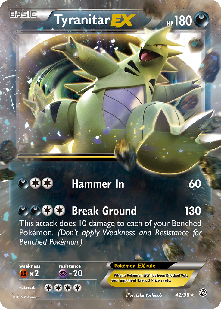 Tyranitar EX (42/98) [XY: Ancient Origins] | Exor Games Dartmouth