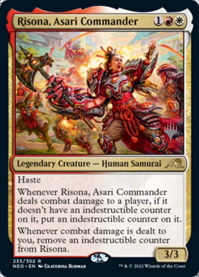 Risona, Asari Commander (Promo Pack) [Kamigawa: Neon Dynasty Promos] | Exor Games Dartmouth