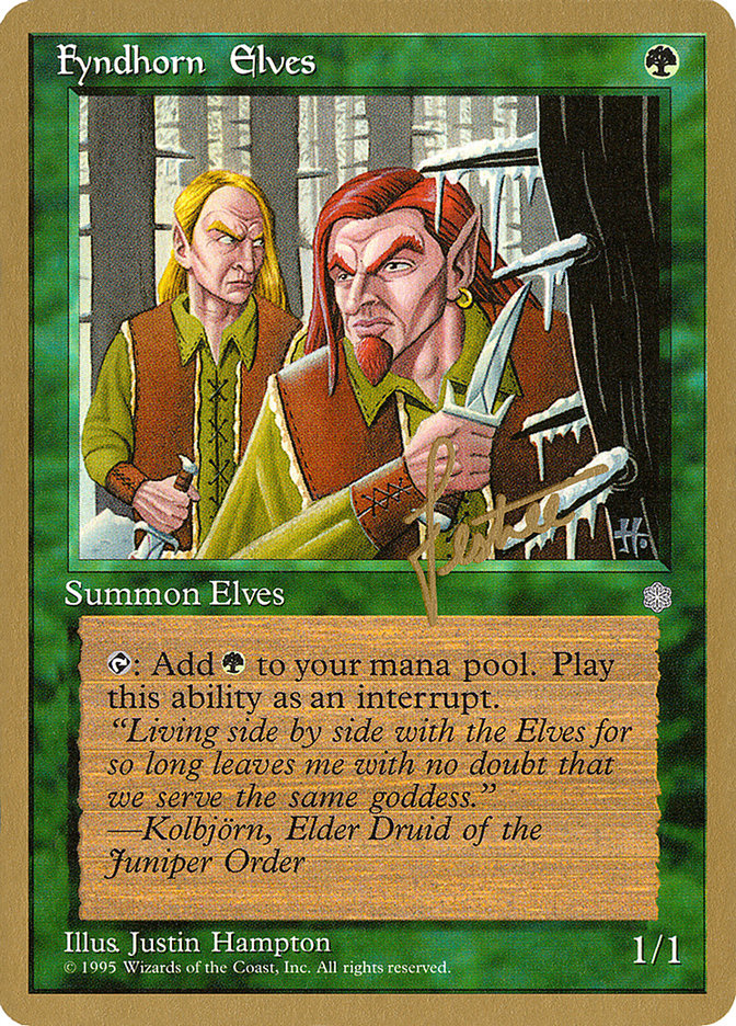 Fyndhorn Elves (Bertrand Lestree) [Pro Tour Collector Set] | Exor Games Dartmouth