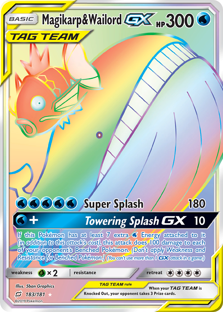 Magikarp & Wailord GX (183/181) [Sun & Moon: Team Up] | Exor Games Dartmouth