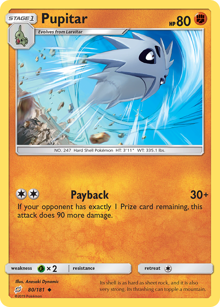 Pupitar (80/181) [Sun & Moon: Team Up] | Exor Games Dartmouth