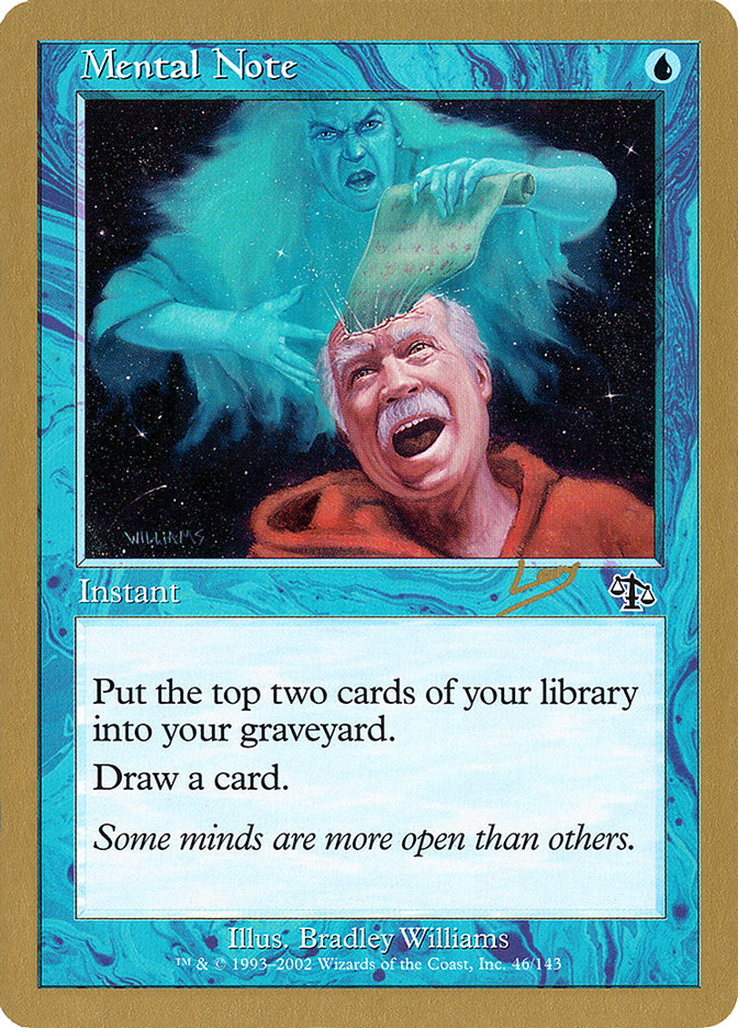 Mental Note (Raphael Levy) [World Championship Decks 2002] | Exor Games Dartmouth