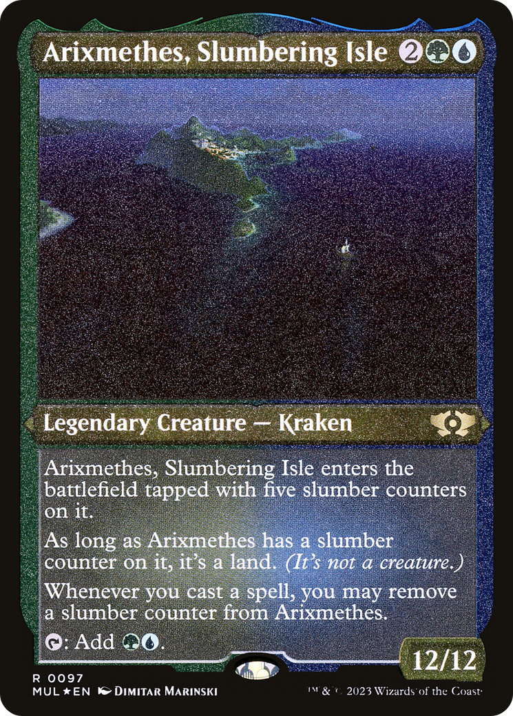 Arixmethes, Slumbering Isle (Foil Etched) [Multiverse Legends] | Exor Games Dartmouth