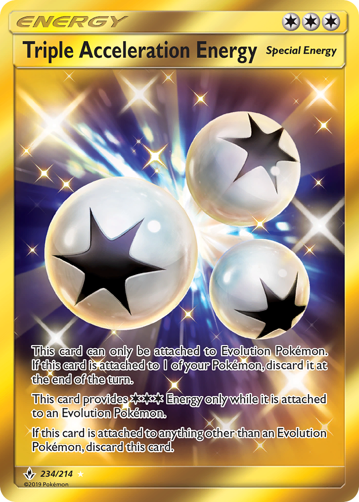 Triple Acceleration Energy (234/214) [Sun & Moon: Unbroken Bonds] | Exor Games Dartmouth